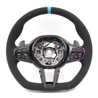 M Performance Pack Lenkrad BMW G20 M3 G80 Alcantara Carbon 2019-2025 - Draufsicht 2 - Becquet Voiture