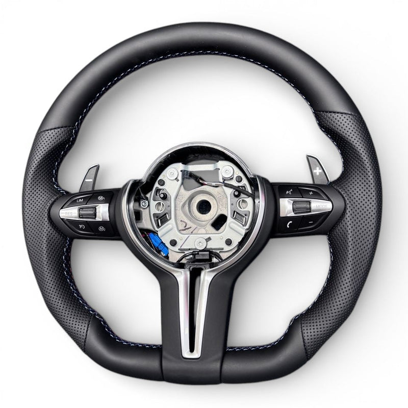 M-Lenkrad Performance Pack BMW 2er F22 M2 F87 Leder Alcantara Carbon - Draufsicht - Becquet Voiture