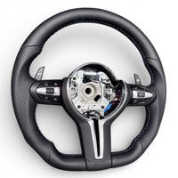M-Lenkrad Performance Pack BMW 2er F22 M2 F87 Leder Alcantara Carbon - Vorderansicht 2 - Becquet Voiture