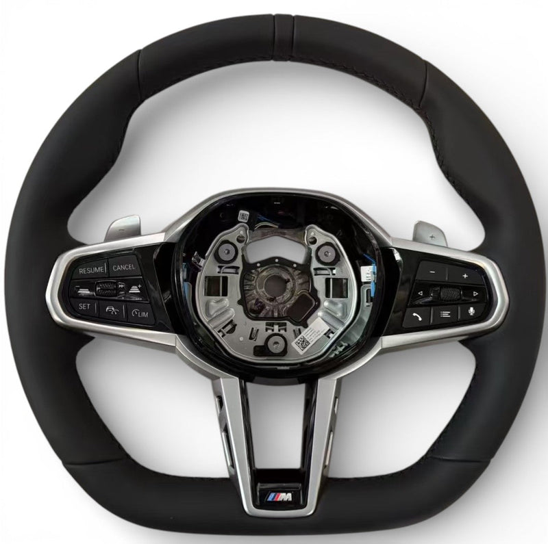 Sportlenkrad Performance Pack M BMW X6 G06 v2 Leder Carbon 2018-2026 - Draufsicht - Becquet Voiture