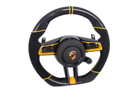 Volant Porsche Macan Cayenne 2015-2024 V2 - vue de profil - Becquet Voiture