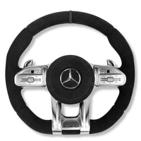 Volant Sport AMG Mercedes W205 Cuir Alcantara - installé sur véhicule 2 - Becquet Voiture