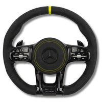 Volant Sport AMG Mercedes W205 Cuir Alcantara - packshot studio - Becquet Voiture