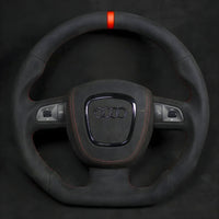 Volant Sport Audi A3 8P A4 B7 Carbone Cuir - détail du montage 3 - Becquet Voiture