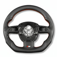 Volant Sport Audi A3 8P A4 B7 Carbone Cuir - packshot studio 3 - Becquet Voiture