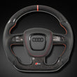 Volant Sport Audi A3 8P A4 B7 Carbone Cuir