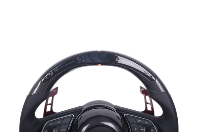 Volant Sport Audi A3 S3 RS3 8Y 2014-2024 Carbone Alcantara - vue arrière - Becquet Voiture