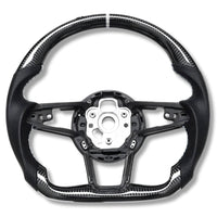 Volant Sport Audi R8 II TT Mk3 Carbone Alcantara - détail du montage - Becquet Voiture