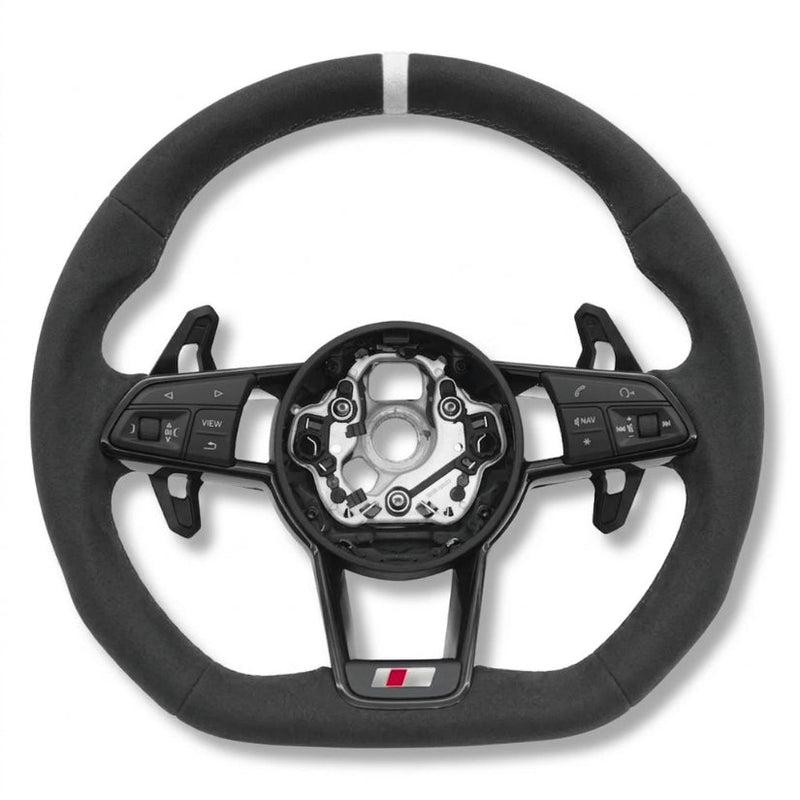 Volant Sport Audi R8 II TT Mk3 Carbone Alcantara - installé sur véhicule 2 - Becquet Voiture