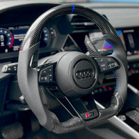 Volant Sport Audi R8 II TT Mk3 Carbone Alcantara - installé sur véhicule - Becquet Voiture