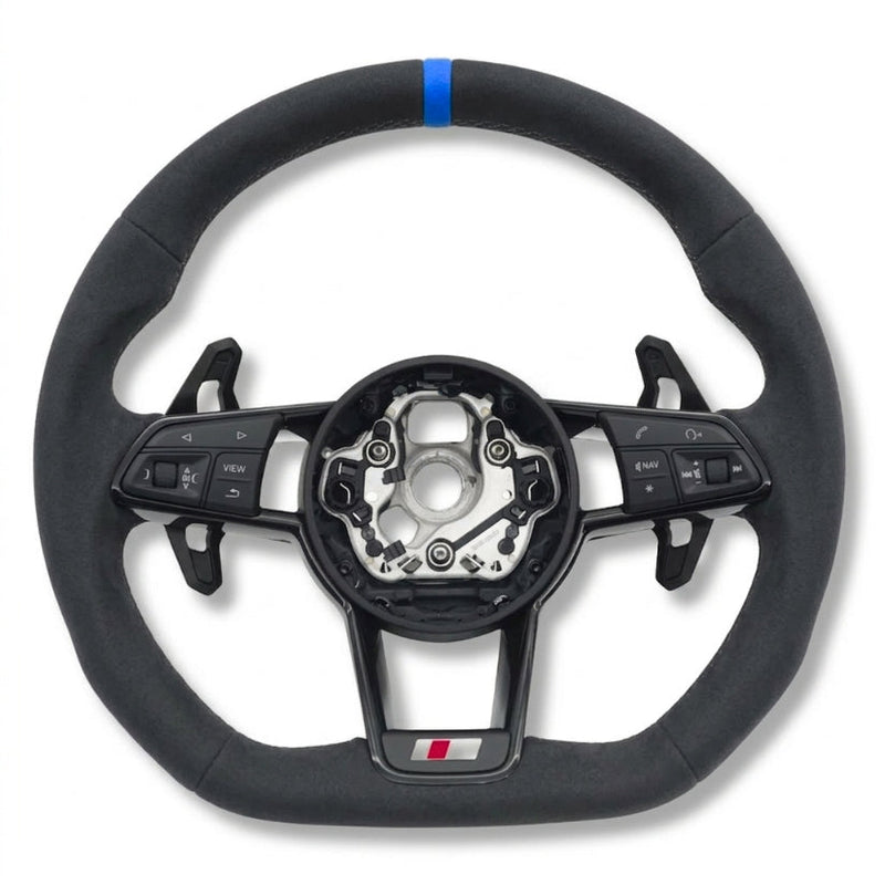 Volant Sport Audi R8 II TT Mk3 Carbone Alcantara - packshot studio 2 - Becquet Voiture