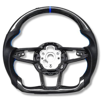 Volant Sport Audi R8 II TT Mk3 Carbone Alcantara - packshot studio - Becquet Voiture