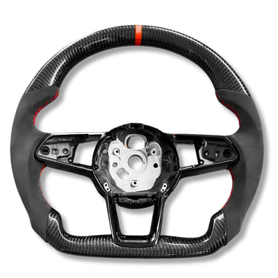 Volant Sport Audi R8 II TT Mk3 Carbone Alcantara - vue arrière 2 - Becquet Voiture