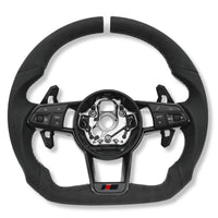 Volant Sport Audi R8 II TT Mk3 Carbone Alcantara - vue de dessus 2 - Becquet Voiture