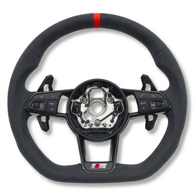 Volant Sport Audi R8 II TT Mk3 Carbone Alcantara - vue rapprochée 2 - Becquet Voiture