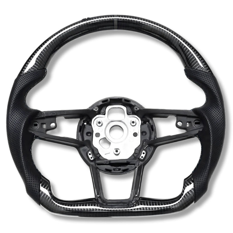 Volant Sport Audi R8 II TT Mk3 Carbone Alcantara - vue rapprochée - Becquet Voiture