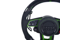 Volant Sport Audi RS3 A3 S3 A4 A5 8Y Carbone Alcantara - installé sur véhicule - Becquet Voiture