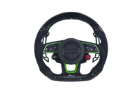 Volant Sport Audi RS3 A3 S3 A4 A5 8Y Carbone Alcantara - vue de face - Becquet Voiture