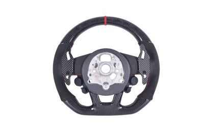 Volant Sport Audi RS3 A3 S3 A4 A5 8Y Cuir Alcantara V5 - détail du montage - Becquet Voiture