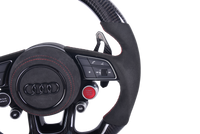 Volant Sport Audi RS3 A3 S3 A4 A5 8Y Cuir Alcantara V5 - installé sur véhicule - Becquet Voiture