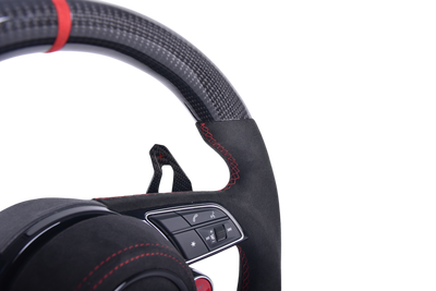 Volant Sport Audi RS3 A3 S3 A4 A5 8Y Cuir Alcantara V5 - packshot studio - Becquet Voiture