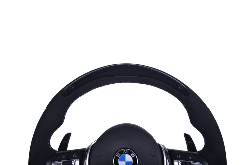 Volant Sport BMW Série F Carbone Alcantara LED V3 - vue arrière - Becquet Voiture