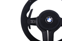 Volant Sport BMW Série F Carbone Alcantara LED V6 - installé sur véhicule - Becquet Voiture