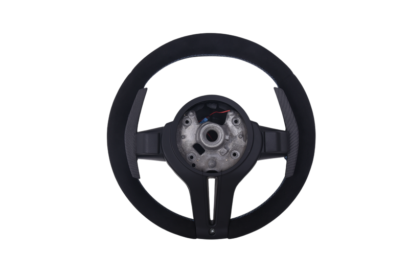 Volant Sport BMW Série F Carbone Alcantara LED V6 - vue rapprochée - Becquet Voiture