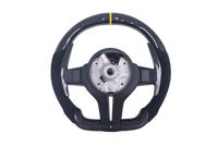 Volant Sport BMW Série F Carbone Alcantara LED V7 - vue rapprochée - Becquet Voiture