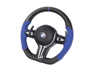 Volant Sport BMW Série F Carbone Bleu - vue arrière - Becquet Voiture