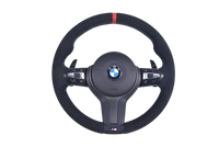 Volant Sport BMW Série F Cuir Alcantara Carbone V5 - vue de face - Becquet Voiture