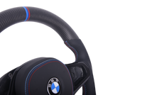 Volant Sport BMW Série G Cuir Mat Carbone - vue rapprochée - Becquet Voiture