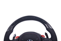 Volant Sport BMW Série G Fibre Carbone Alcantara LED - en situation - Becquet Voiture