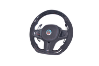 Volant Sport BMW Série G Fibre Carbone Alcantara LED - vue arrière - Becquet Voiture