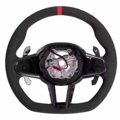 Volant Sport CS Cuir Nappa BMW Séries 3 4 5 G20 G30 - vue arrière - Becquet Voiture