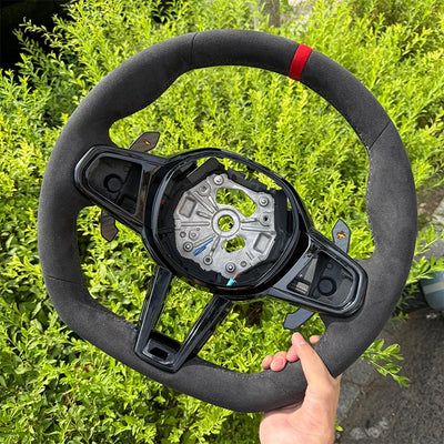 Volant Sport CS Cuir Nappa BMW Séries 3 4 5 G20 G30 - vue de dessus - Becquet Voiture