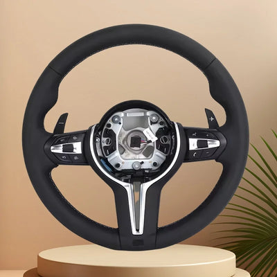 Volant Sport Cuir BMW Séries F M3 M5 E90 - vue de face - Becquet Voiture