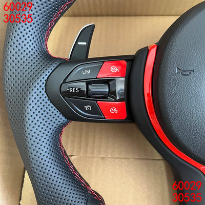 Volant Sport Cuir Démon Flamme BMW Séries F E90 - vue arrière - Becquet Voiture
