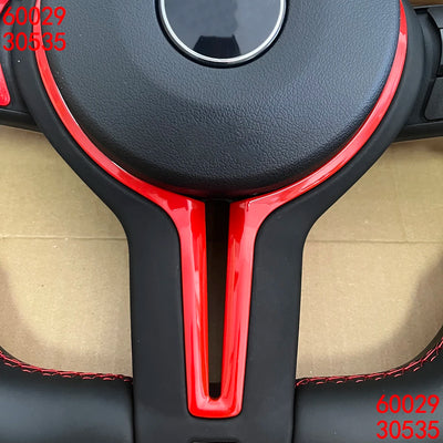 Volant Sport Cuir Démon Flamme BMW Séries F E90 - vue de profil - Becquet Voiture