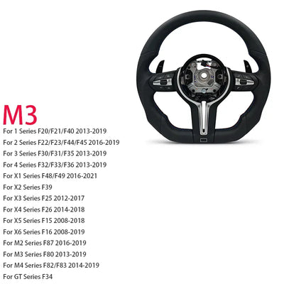Volant Sport M BMW Série F F30 F10 M3 M4 M5 - vue arrière 2 - Becquet Voiture