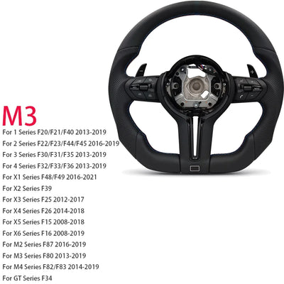 Volant Sport M BMW Série F F30 F10 M3 M4 M5 - vue rapprochée - Becquet Voiture