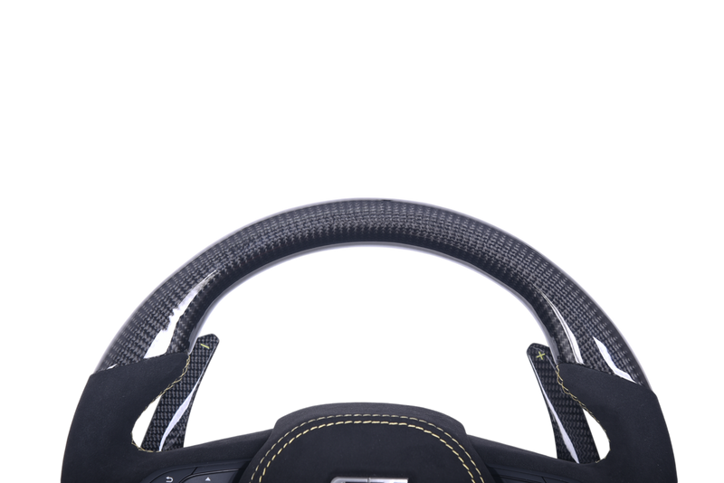 Volant Sport Nissan GT-R Phase 2 2016-2024 Carbone Alcantara - vue arrière - Becquet Voiture