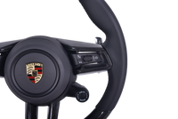 Volant Sport Porsche Macan Cayenne Cuir Alcantara 2015-2024 - packshot studio - Becquet Voiture