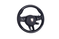 Volant Sport Porsche Macan Cayenne Cuir Alcantara 2015-2024 - vue de profil - Becquet Voiture