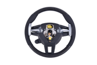 Volant Sport Porsche Macan Cayenne Cuir Alcantara 2015-2024 - vue rapprochée - Becquet Voiture