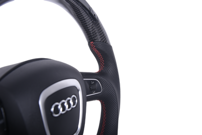 Volant Sur Mesure Audi A3 A4 S4 A5 8T C6 - détail du montage - Becquet Voiture