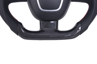 Volant Sur Mesure Audi A3 A4 S4 A5 8T C6 - vue de trois-quarts - Becquet Voiture