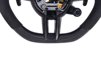 Volant Sur Mesure Porsche Macan Cayenne 2015-2024 - vue de trois-quarts - Becquet Voiture