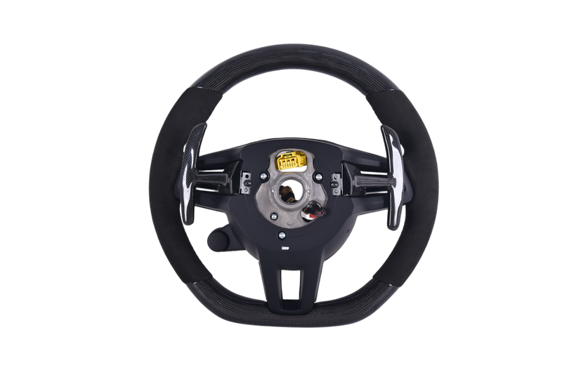 Volant Sur Mesure Porsche Macan Cayenne 2015-2024 - vue rapprochée - Becquet Voiture