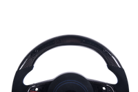 Custom Carbon Fiber Alcantara LED Steering Wheel for Volkswagen Golf 7 - rear view - Becquet Voiture